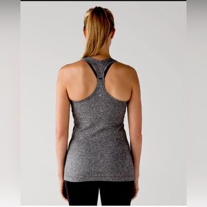 🍋Women’s Lululemon Cool Racerback Tank Top size 14 Heathered black🍋